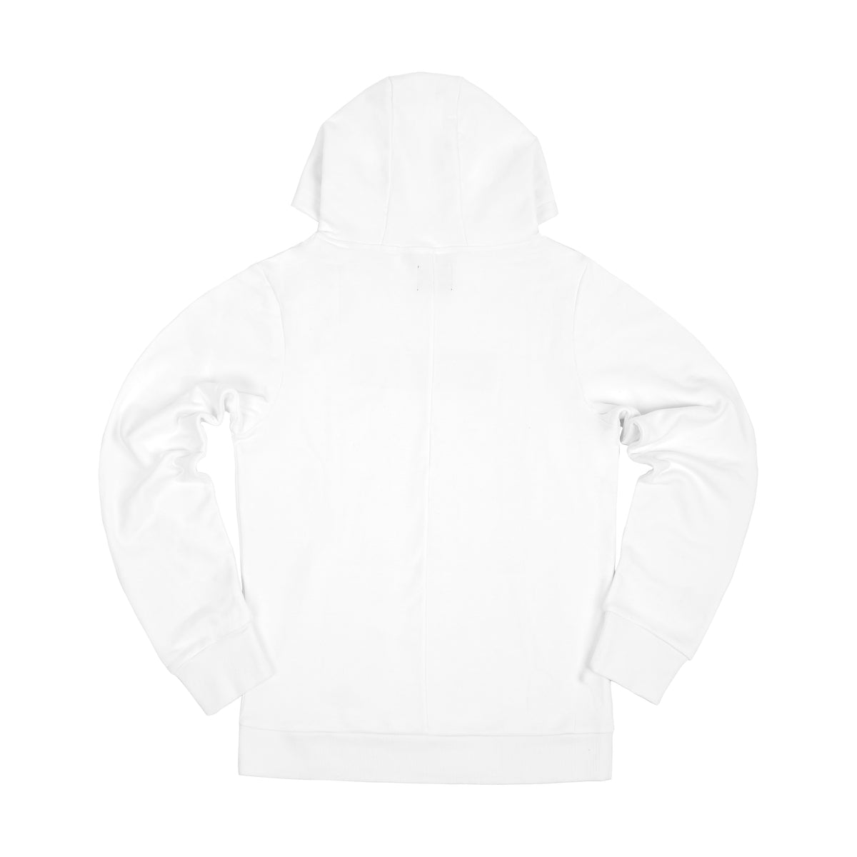 White 2025 logo hoodie